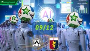 Siêu máy tính dự đoán bóng đá ngày 9/12/2025 tâm điểm Udinese gặp Genoa
